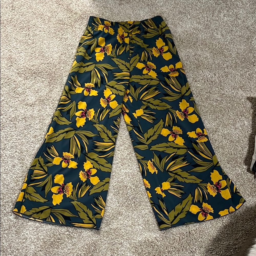 Floral Wide-Leg Pants